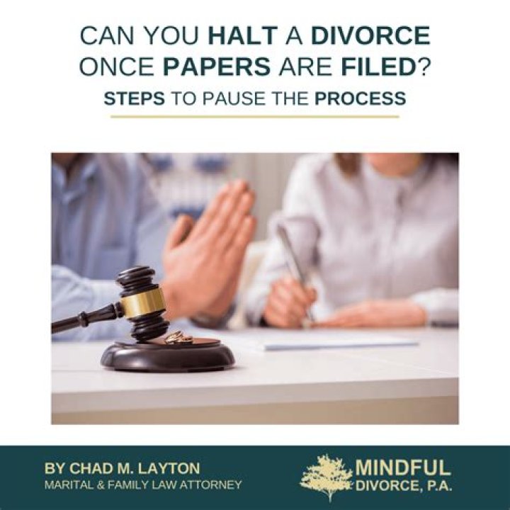 Can you stop divorce after signing papers?