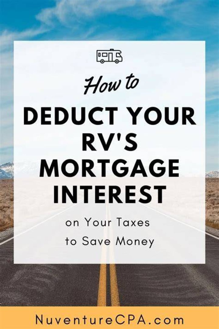 Can you use an RV as a tax write-off?