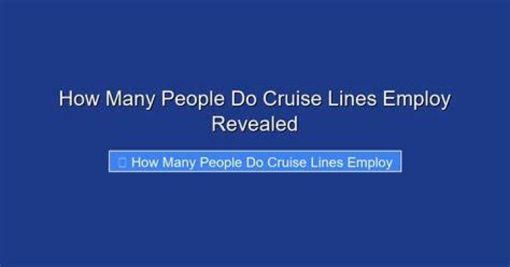 Do cruise lines employ US citizens?