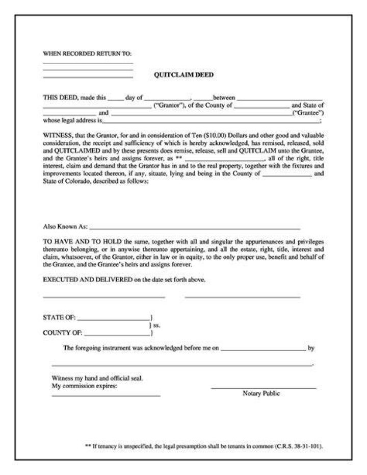How do you fill out a quit claim deed in Georgia?
