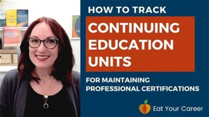 How do you use continuing education in a sentence?