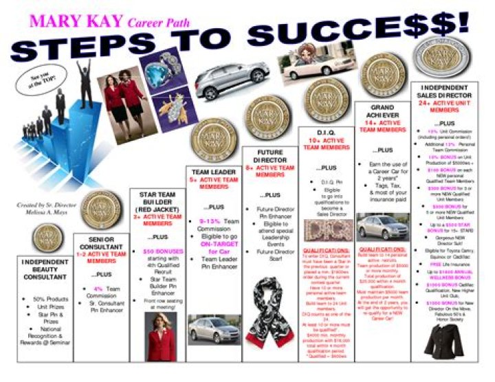 What are the levels of Mary Kay consultants?