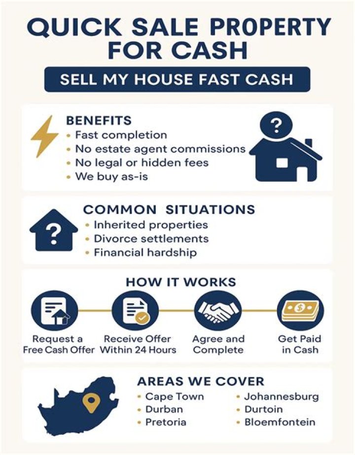 What is a cash sale property?