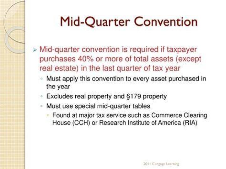 What is a mid-quarter convention?