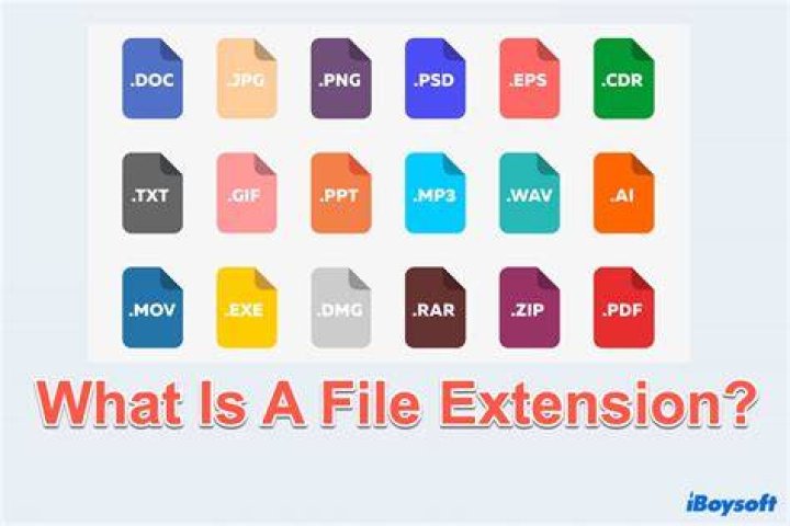 Where can you find a file extension?